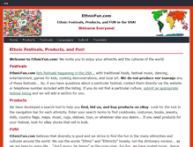 Tablet Screenshot of ethnicfun.com